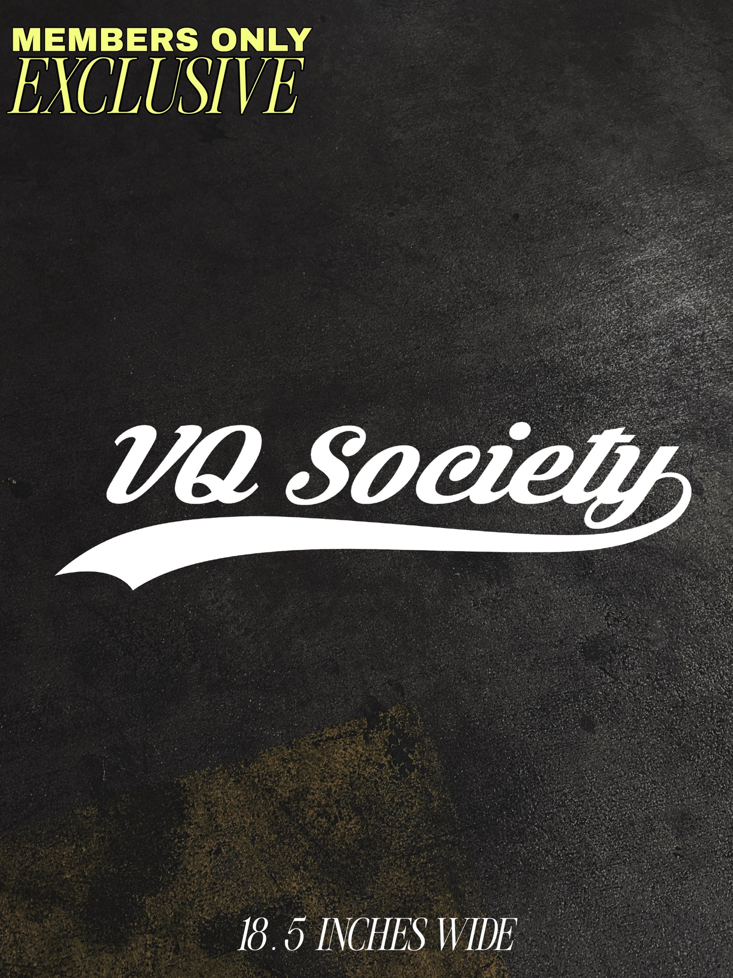VQ SOCIETY OG BANNER DECAL
