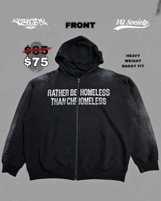 NEVER CHROMELESS ZIP UP