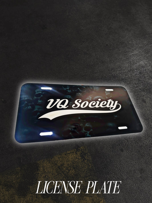 VQSOCIETY LICENSE PLATE