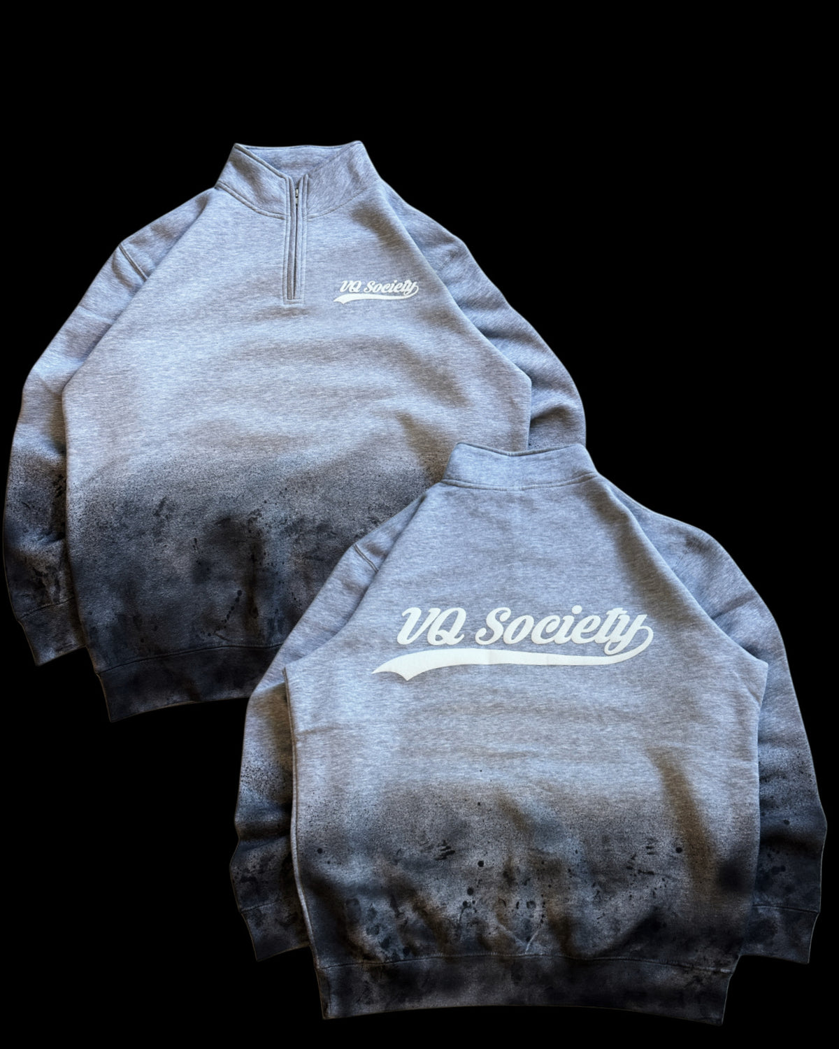 “MATCHA” QUARTER ZIP (puff print)