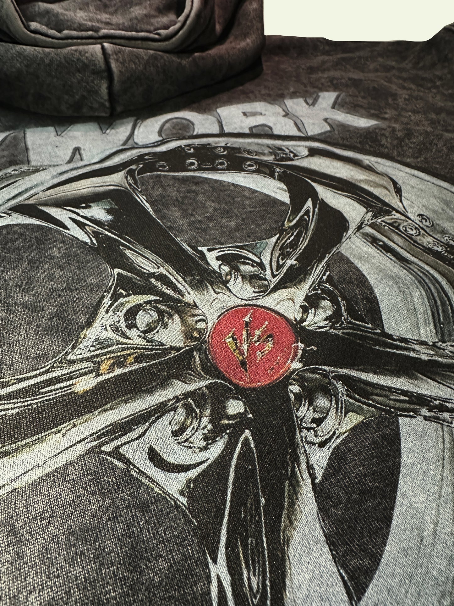 BALLER WHEELS HOODIE (GRAY WASHED dye)